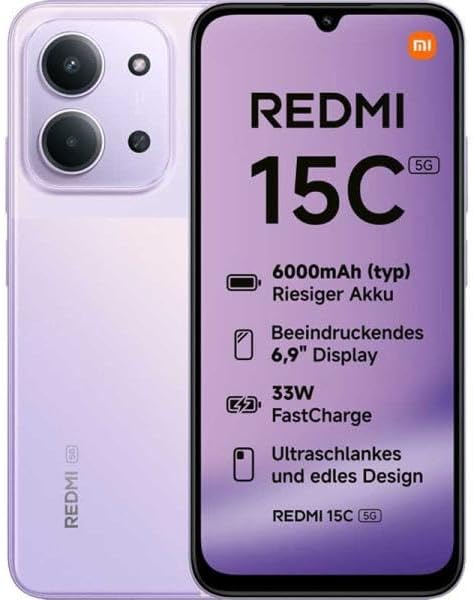 Xiaomi Redmi 15C 5G 4GB+256GB Dual SIM Dusk Purple
