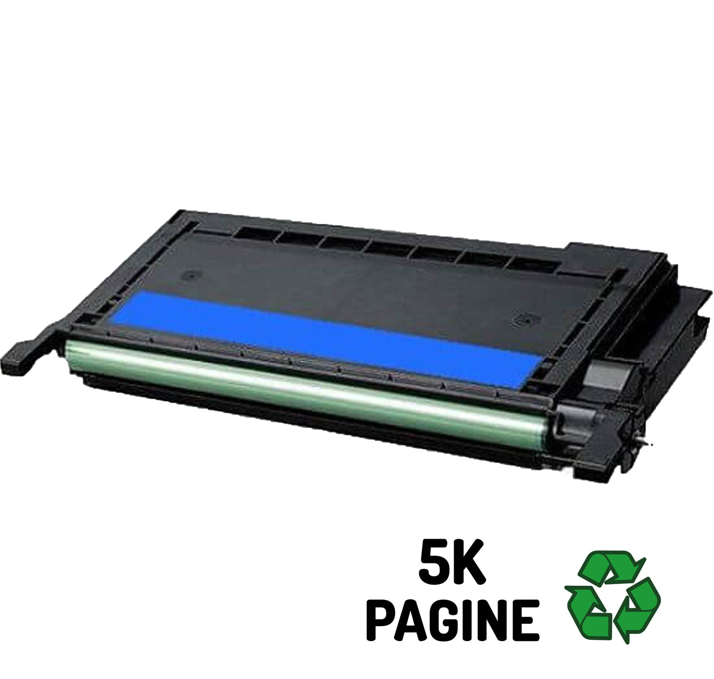 Toner Compatibile Samsung CLT-C510D Ciano 5000 pagine per Stampanti Laser Serie Samsung ProXpress