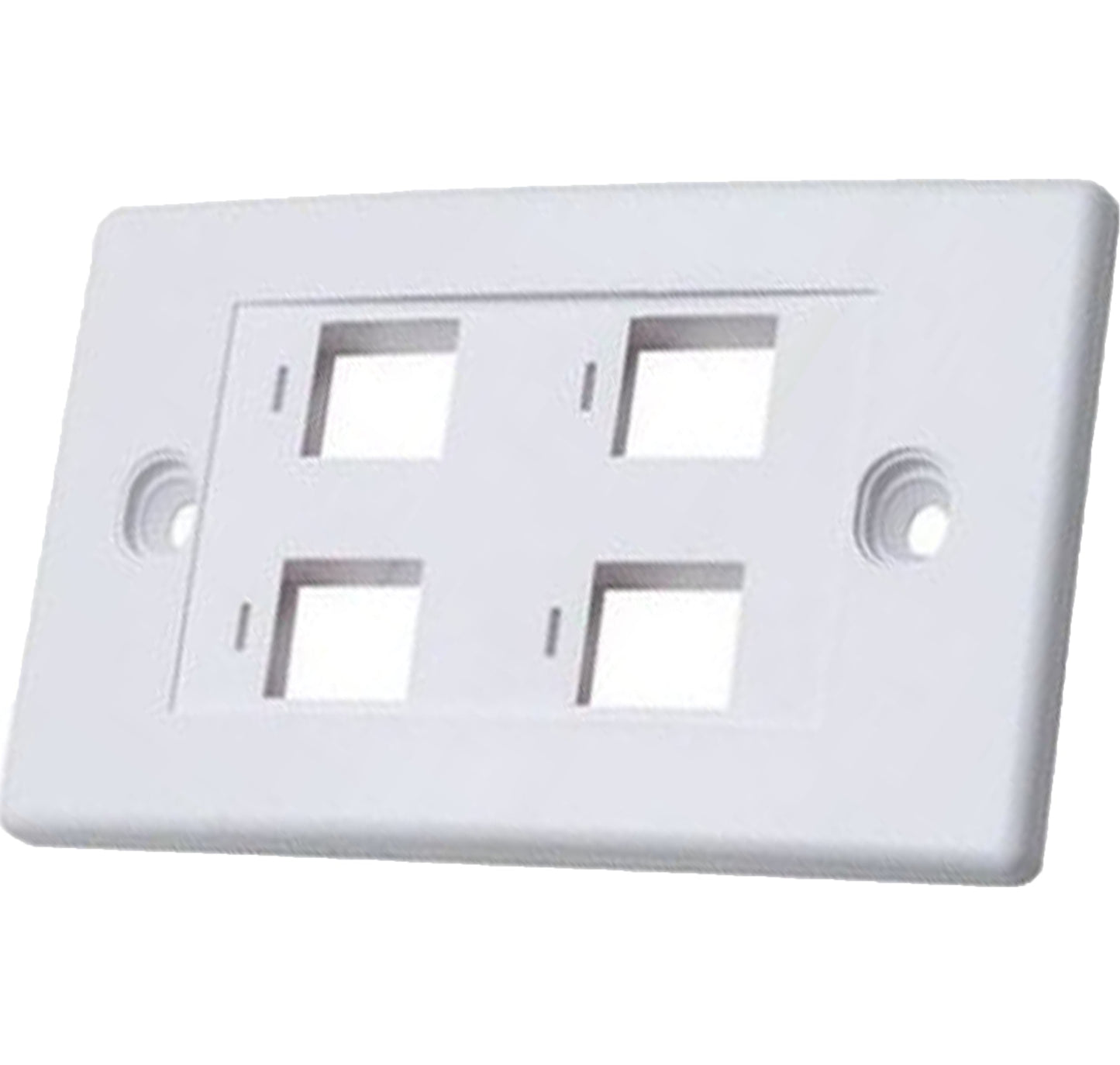 Placca Bianca 4 Posti Standard 503 per Impianti Elettrici