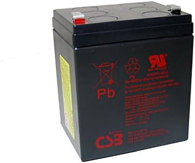 Batteria Piombo 12V 5.1Ah CSB Faston 6.3mm