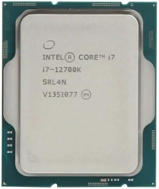 Intel Core i7-12700K Processore Alder Lake 3.6GHz Socket LGA1700 12ª Generazione - BOX Nuovo