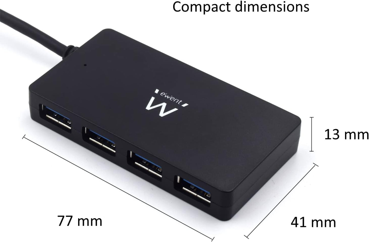 Ewent Hub USB 3.1 4 Porte con Alimentatore EW1134