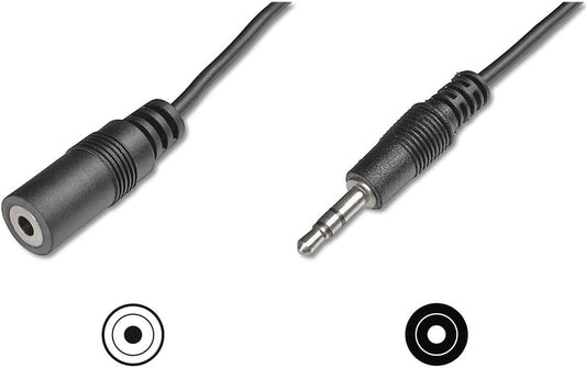 Prolunga Jack Stereo 3,5 mm M/F 2,5 mt Digitus