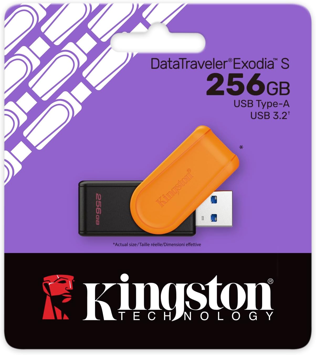 Kingston 256GB Pendrive Exodia S USB 3.2 Gen 1 Memoria Portatile Alta Velocità - Nuova