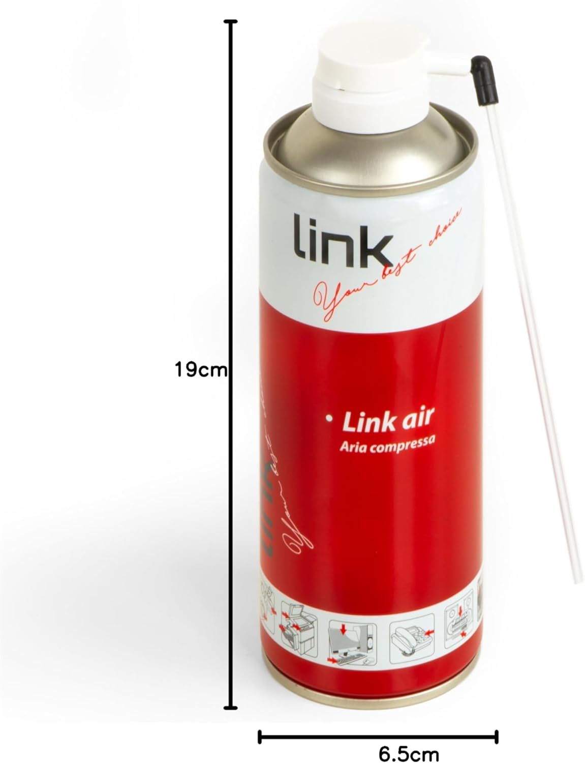 Bomboletta Aria Compressa 400ml per Pulizia PC Tastiere e Elettronica