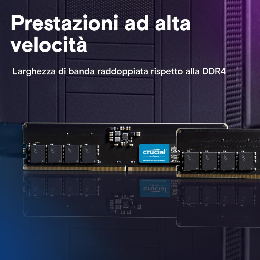Crucial RAM DDR5 32GB 5600MHz CL46 1.1V - CT32G56C46U5