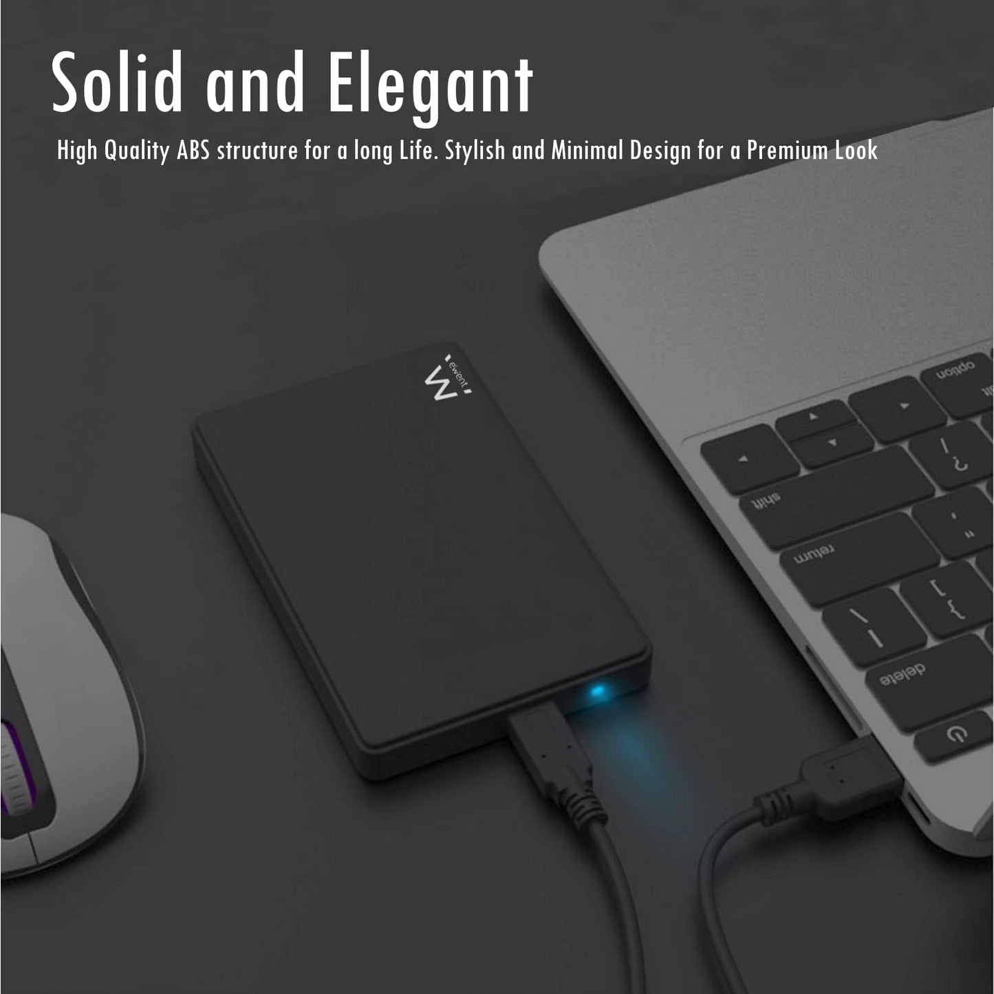 Box Esterno HDD SATA 2.5 USB 3.2 Gen1 Nero Ewent EW7021