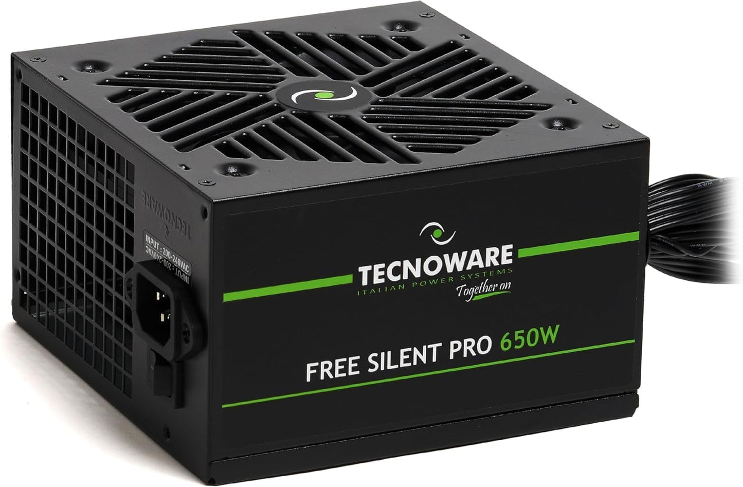 Tecnoware Alimentatore PC 650W FREE Silent Pro ATX con Ventola 120mm Silenziosa