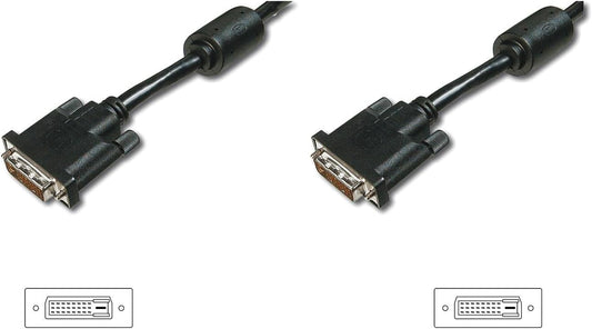 Cavo Monitor DVI-D 24+1 Dual Link 1,8m Nero
