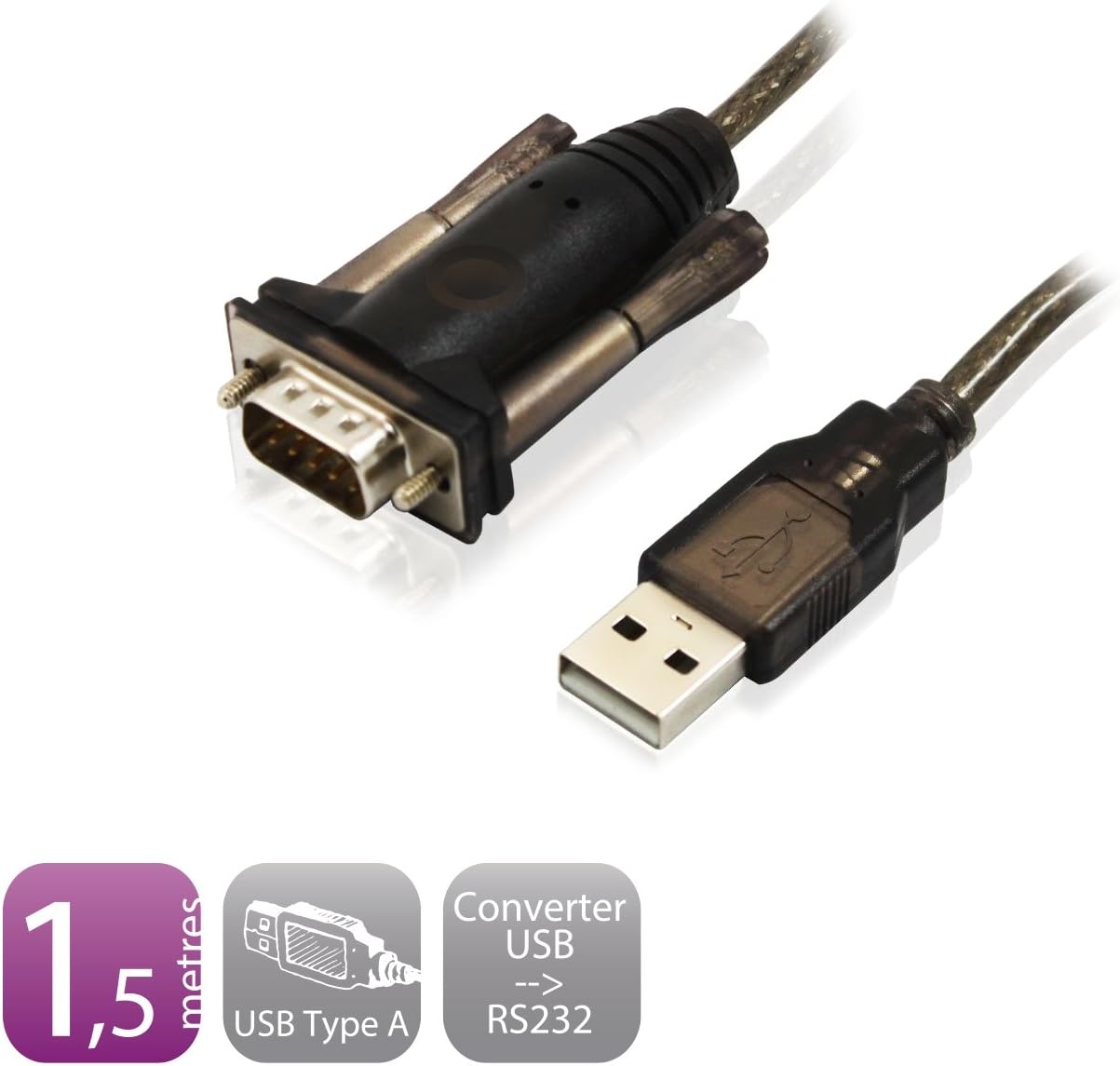Ewent Cavo USB 2.0 a Seriale RS-232 1.5m EW1116