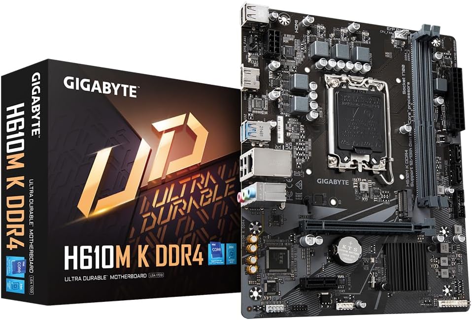 Scheda Madre Gigabyte LGA1700 DDR4 - Alder Lake USB 3.2 LAN H610M K DDR4