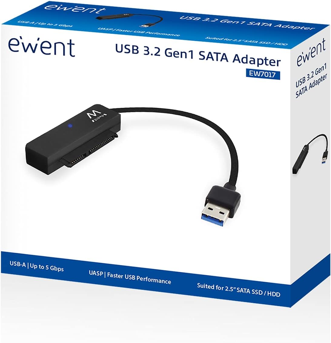 Adattatore SATA a USB 3.1 Ewent 2.5" 6Gb/s Plug&Play EW7017