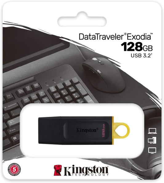 Kingston 128GB Pendrive USB 3.2 Gen 1 Memoria Portatile Alta Velocità - Nuova