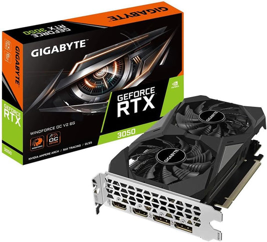 Scheda Video Gigabyte RTX3050 6GB GDDR6 Windforce OC - GVN3050WF2OCV26G