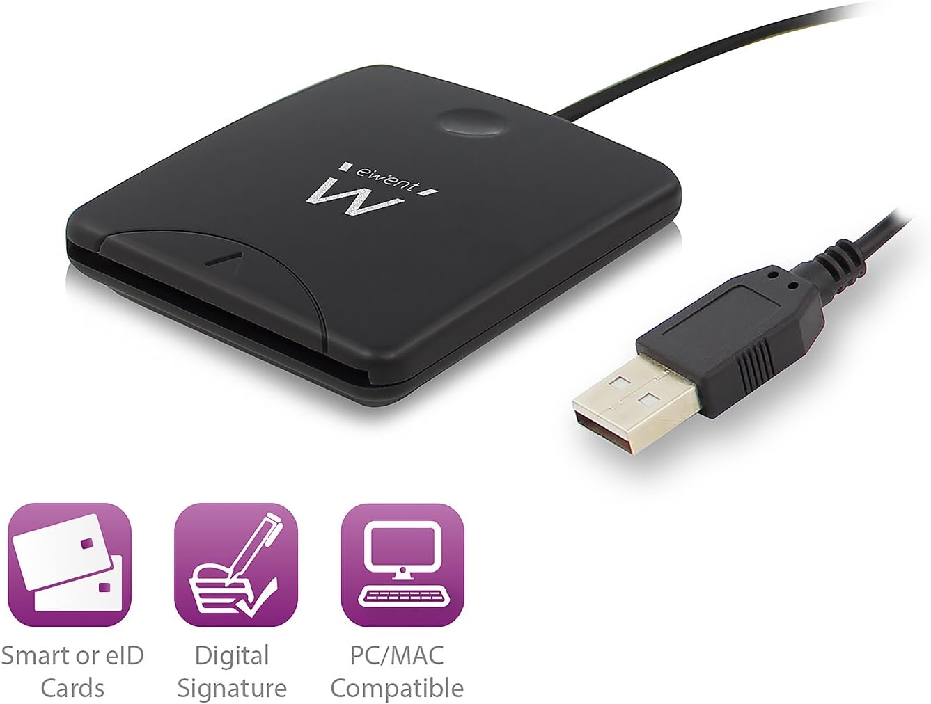 Ewent Lettore Smart Card USB CCID Plug&Play EW1052