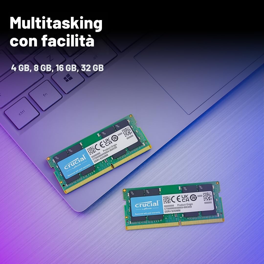 Crucial RAM DDR4 8GB 3200MHz SO-DIMM - CT8G4SFRA32A