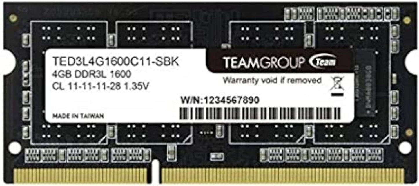Team Group DDR3L 4GB 1600MHz SO-DIMM 1.35V - TED3L4G1600C11-S
