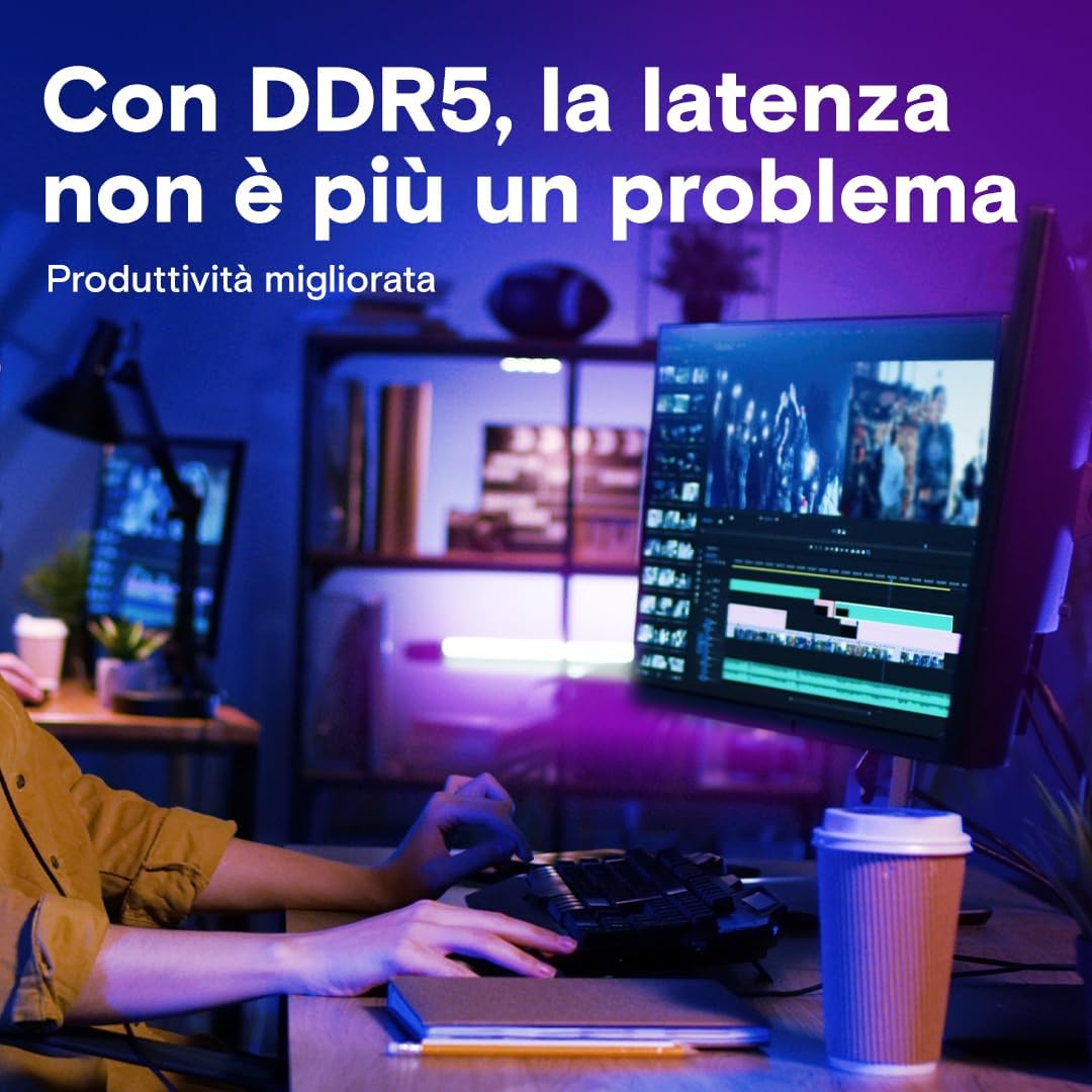 Crucial RAM DDR5 32GB 5600MHz CL46 1.1V - CT32G56C46U5