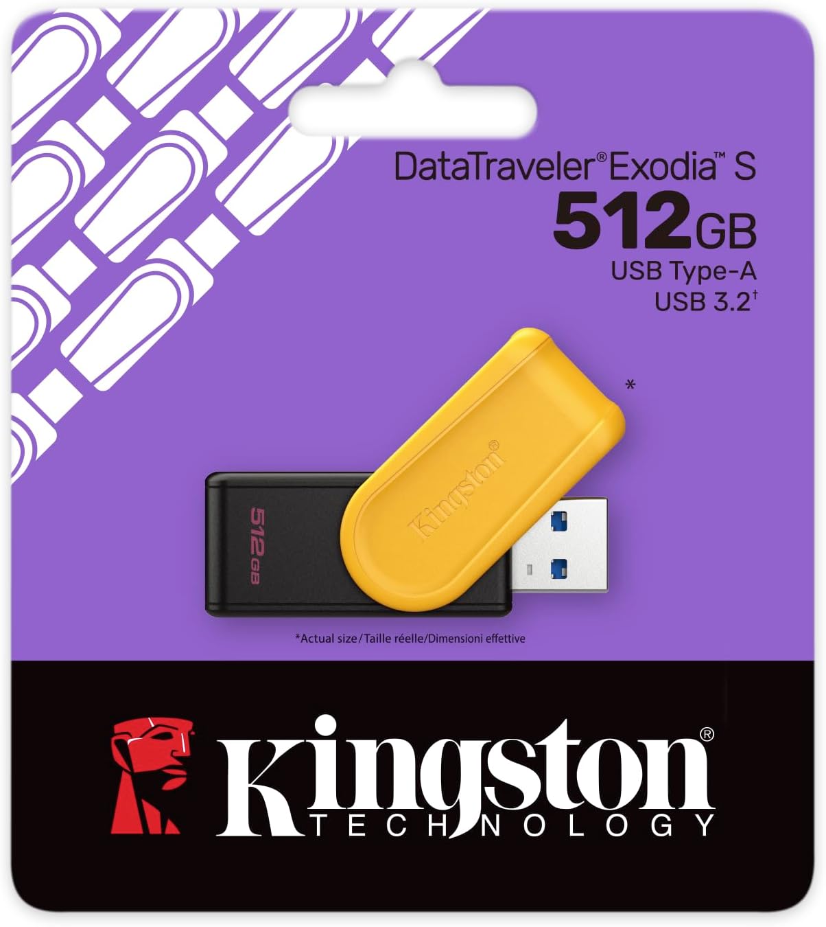 Kingston 512GB Pendrive Exodia S USB 3.2 Gen 1 Memoria Portatile Massima Capacità - Nuova