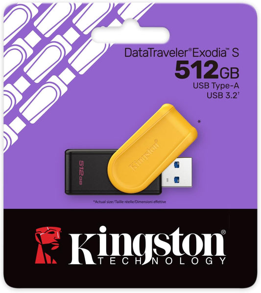 Kingston 512GB Pendrive Exodia S USB 3.2 Gen 1 Memoria Portatile Massima Capacità - Nuova