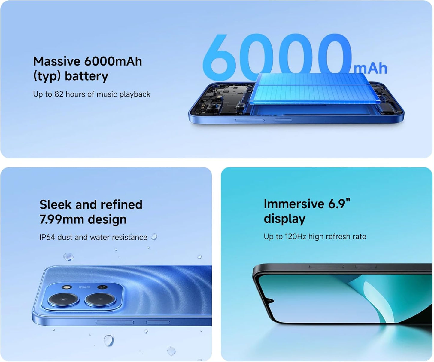 Xiaomi Redmi 15C 4GB+256GB Moonlight Blue Dual SIM - S