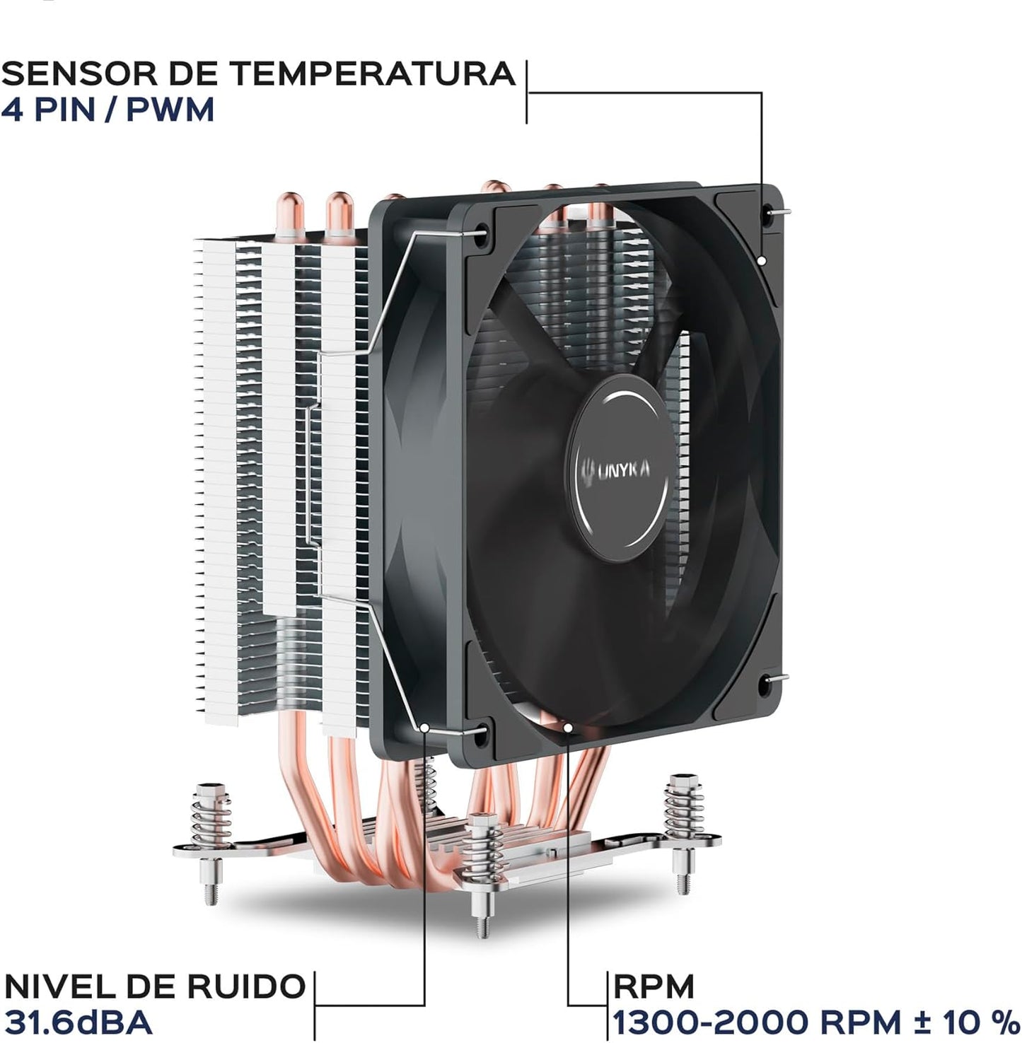 Unyka Dissipatore CPU Universale Intel LGA1700 AMD AM5 - UK324001