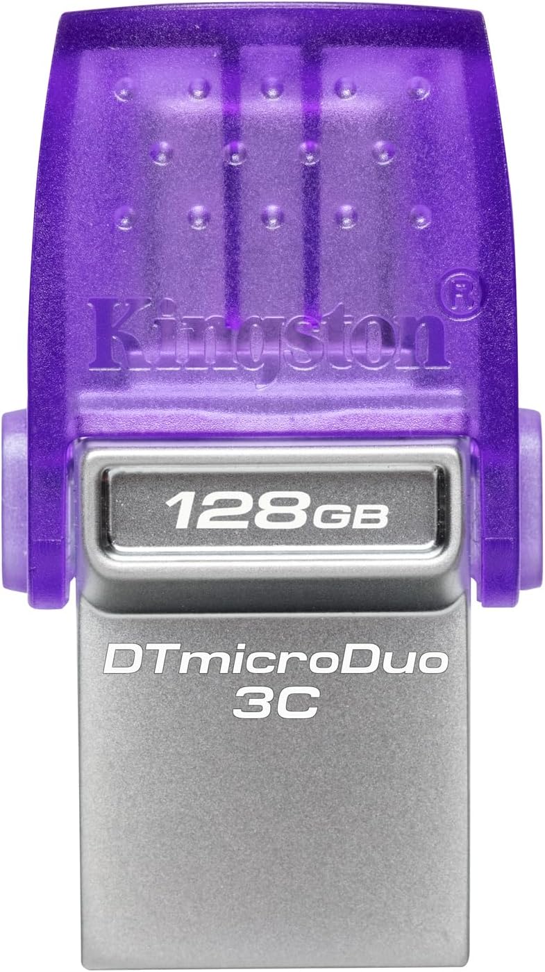 Kingston 128GB Pendrive Micro Duo USB 3.2 Gen 1 USB-A + USB-C Dual Drive - Nuova