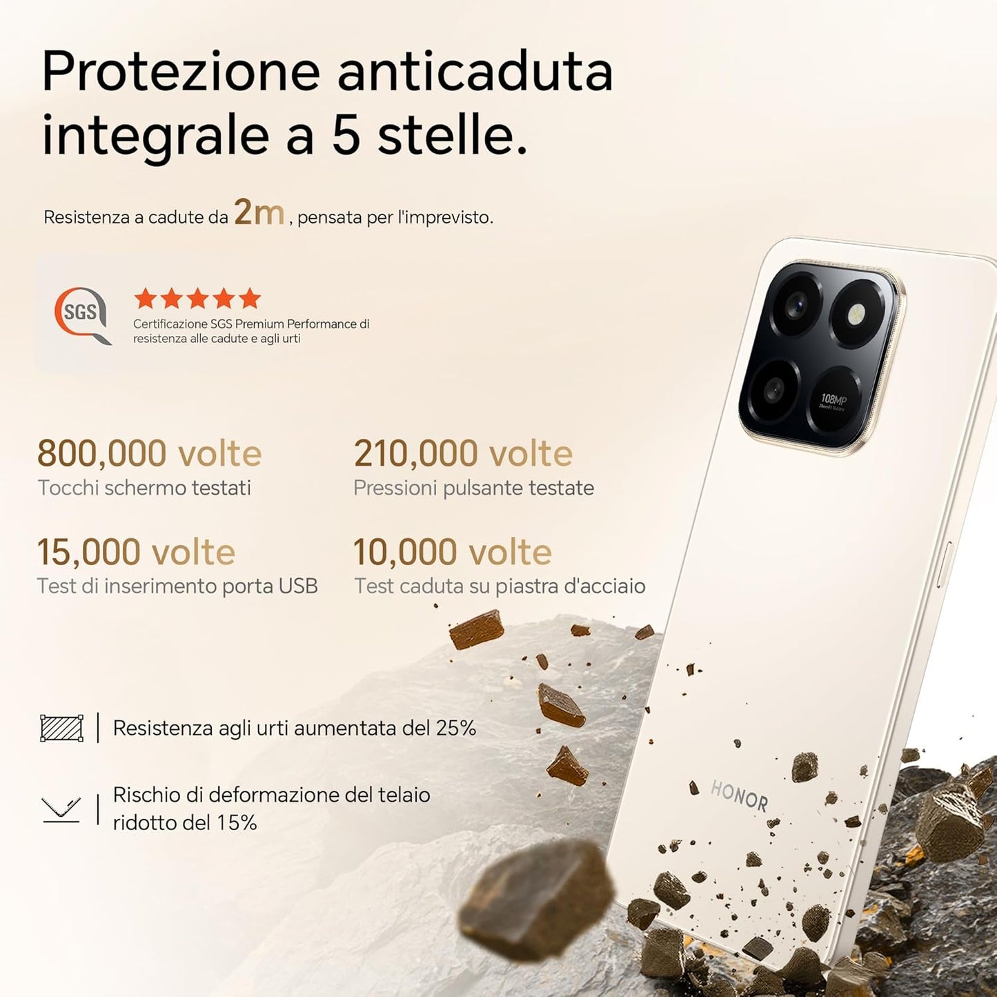 Honor 400 Smart 8GB+256GB Desert Gold Dual SIM - LGN-LX1DG