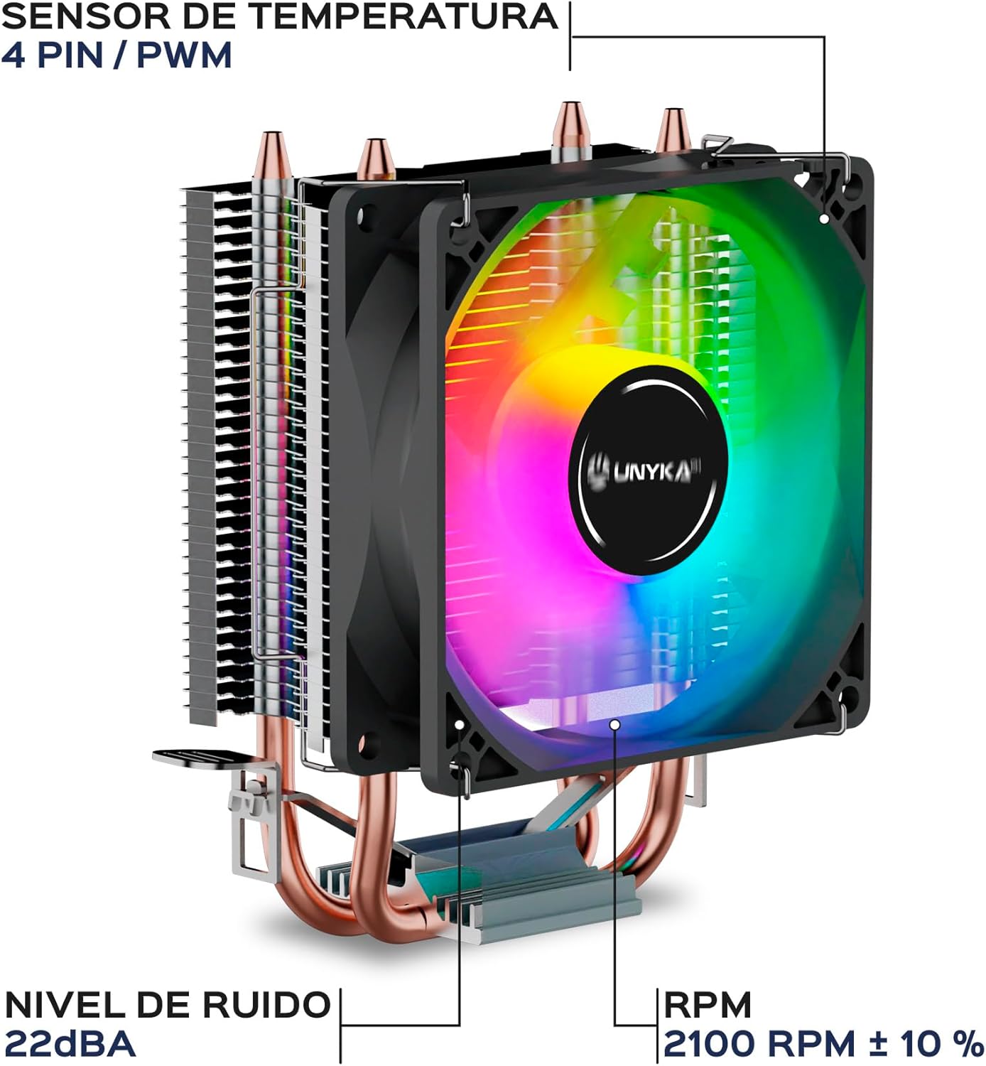 Dissipatore CPU RGB Universale Intel LGA1700 AMD AM5 UK322101