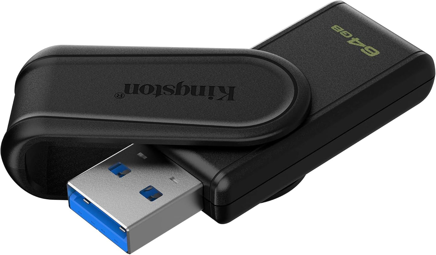 Kingston 64GB Pendrive Exodia S USB 3.2 Gen 1 Memoria Portatile con Cappuccio - Nuova