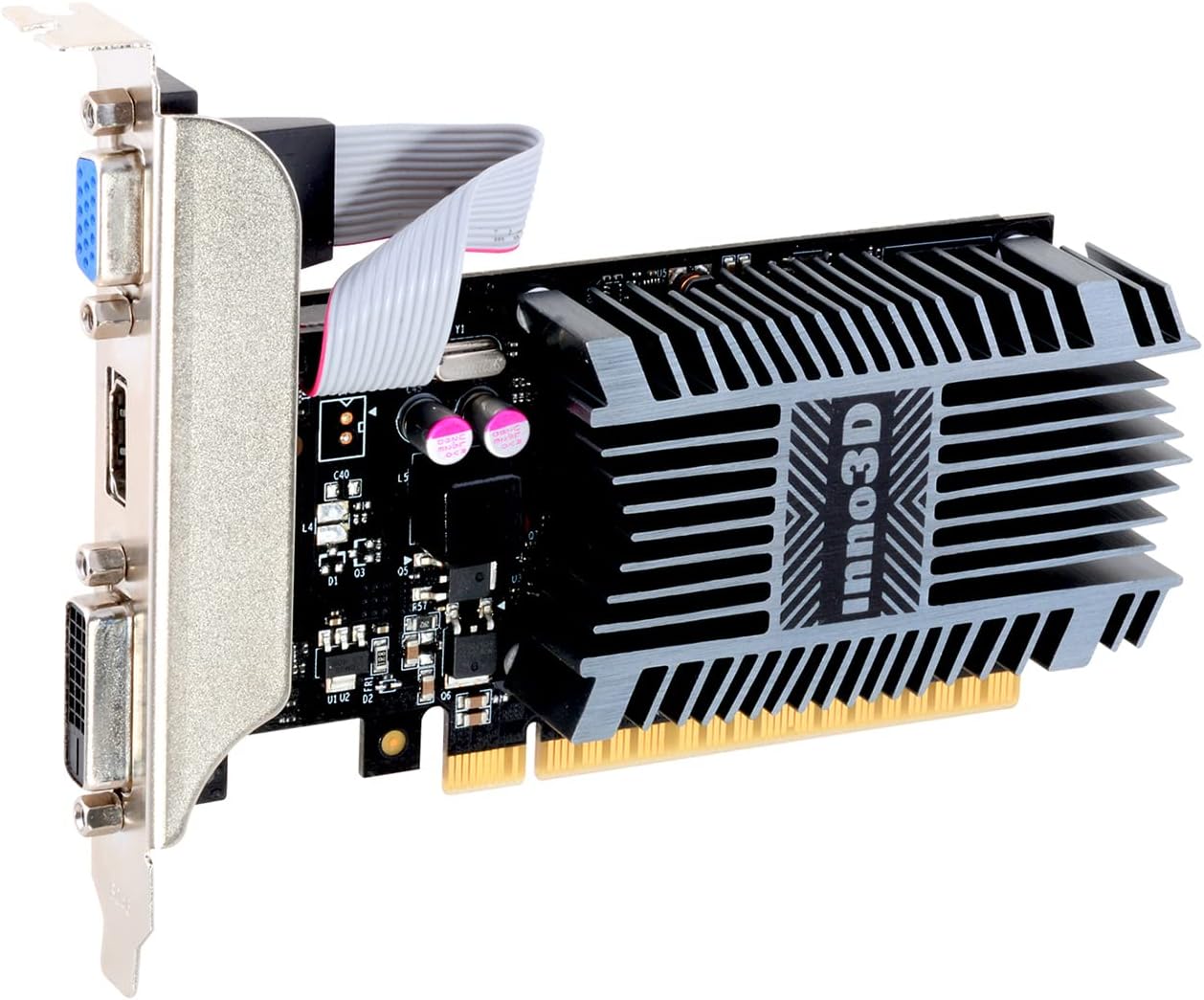 Scheda Video Inno3D GT710 2GB GDDR3 VGA DVI HDMI PCIe N710-1SDV-E3BX