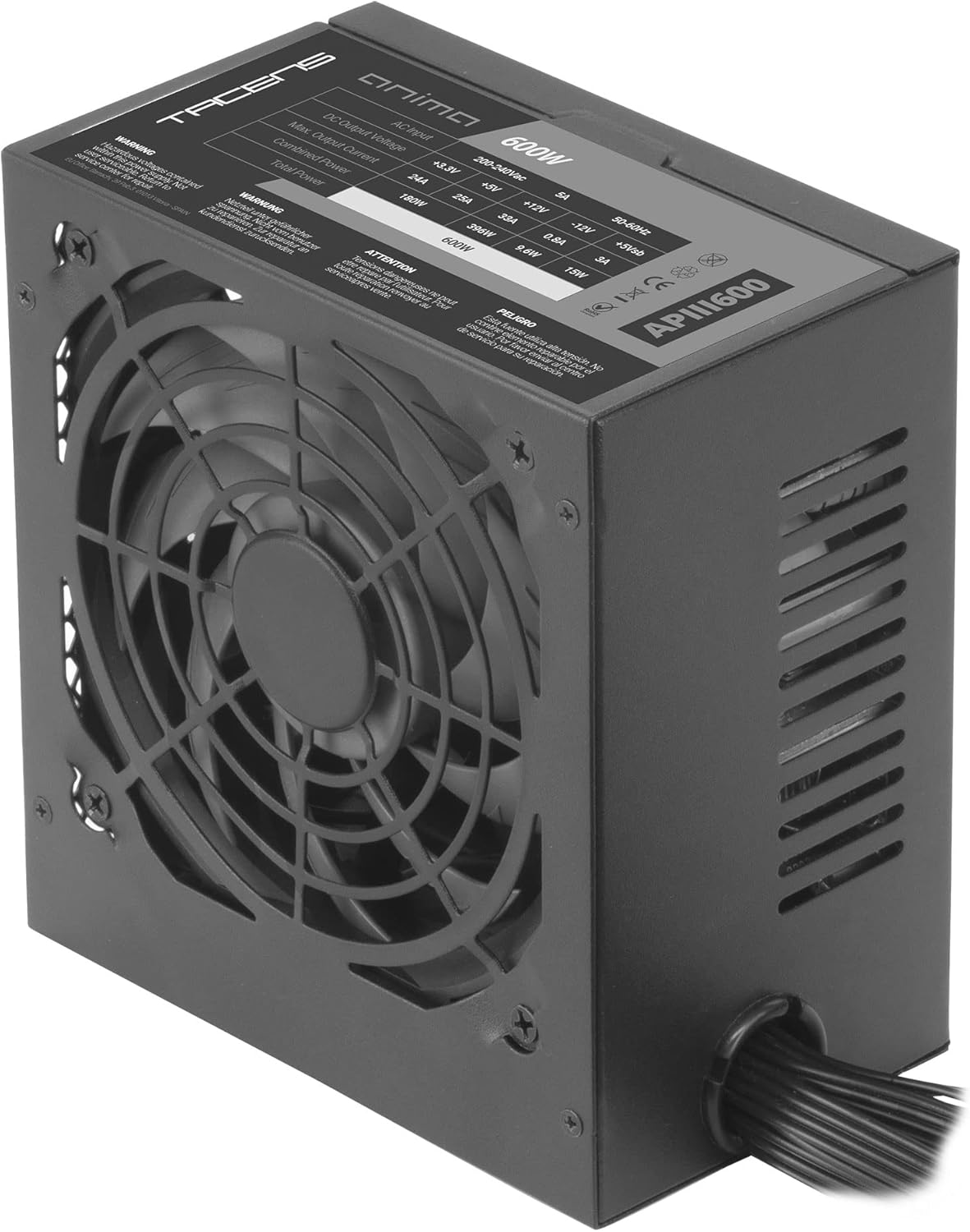PSU Tacens 600W 85% Efficiency 80+ Bronze ATX Black
