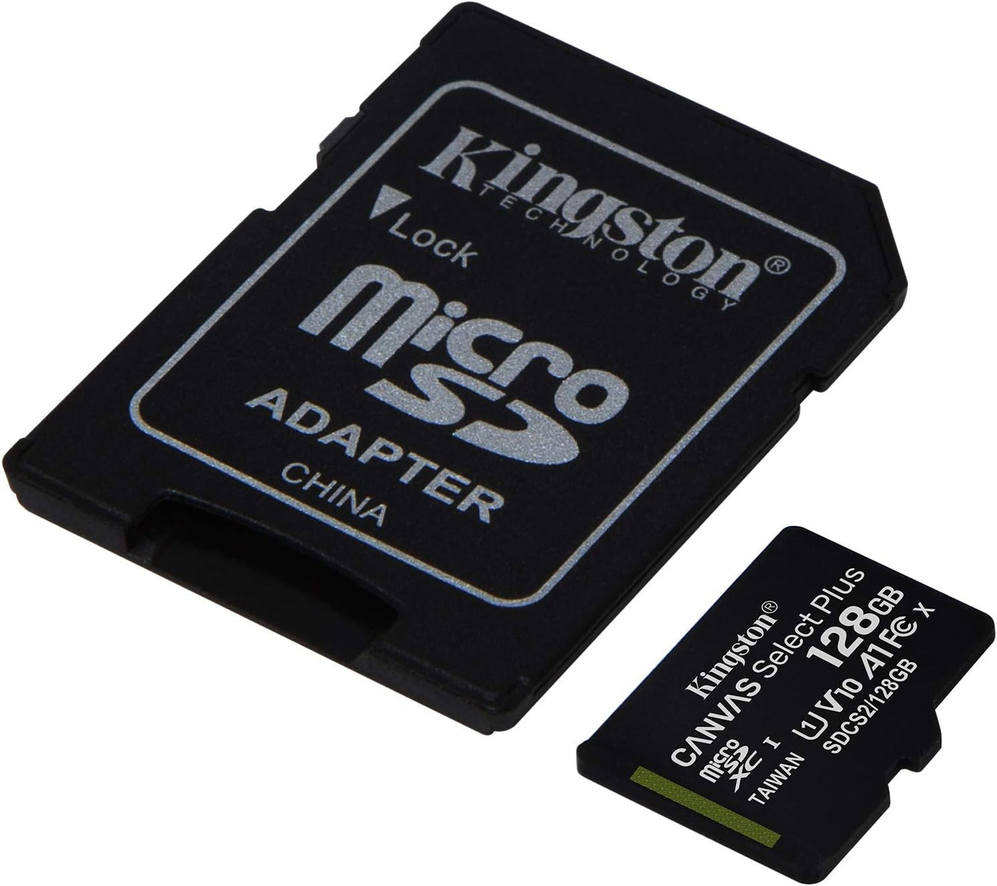 Kingston MicroSDXC 128GB Class 10 HD Video + Adattatore SD - SDCS2-128GB