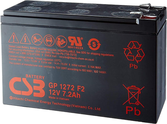 Batteria al Piombo 12V 7.2Ah CSB Faston 6.3mm