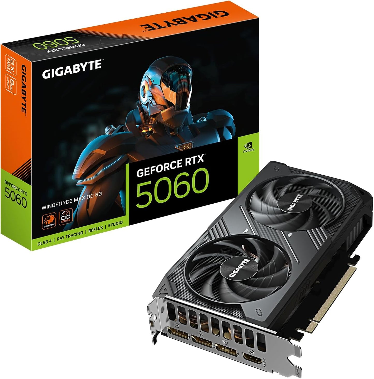 Scheda Video Gigabyte RTX5060 8GB GDDR7 Windforce MAX OC - GVN5060WF2MAXOC8