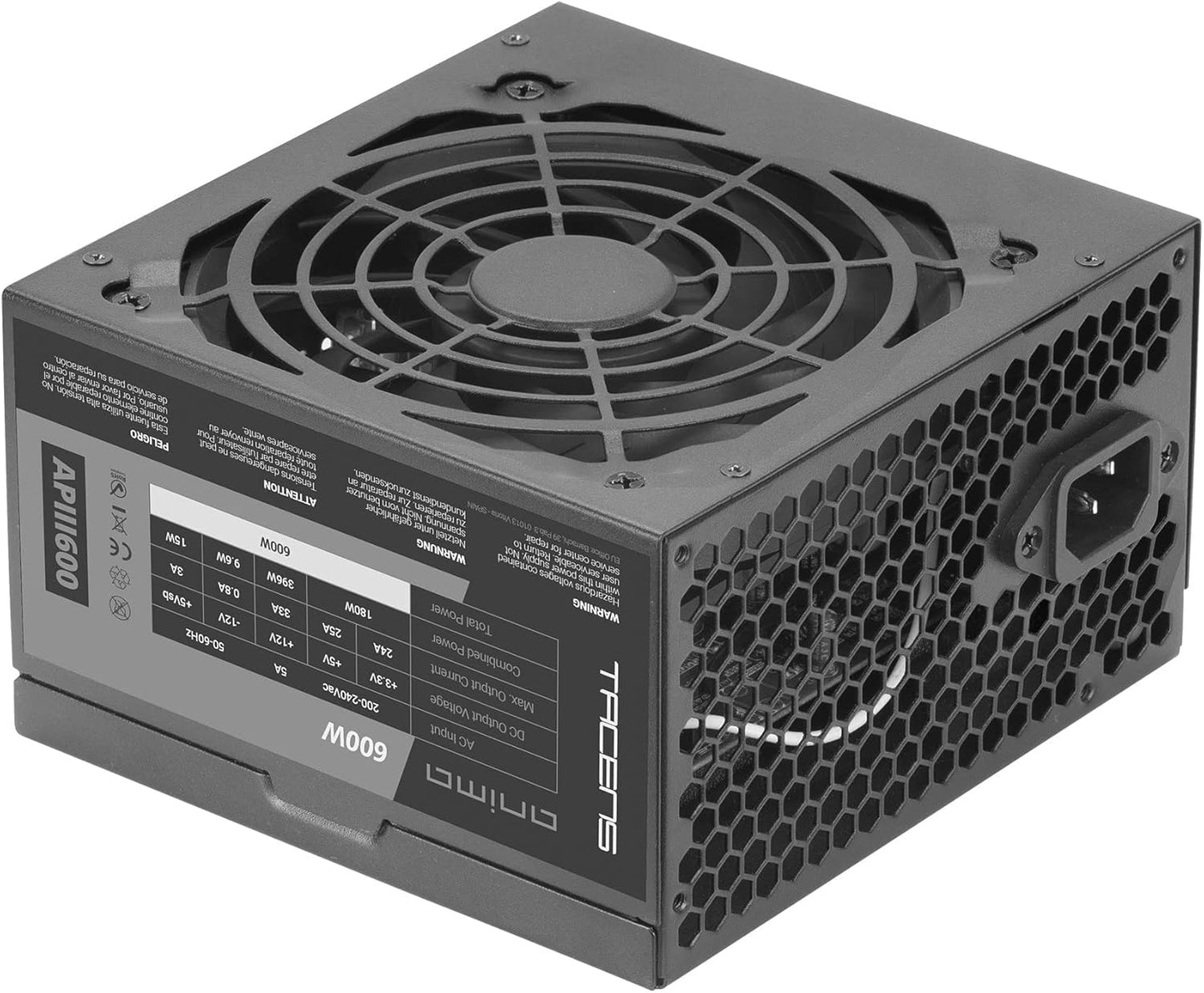 PSU Tacens 600W 85% Efficiency 80+ Bronze ATX Black