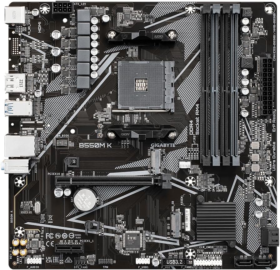 Scheda Madre Gigabyte AM4 DDR4 - Ryzen USB 3.2 GbE LAN