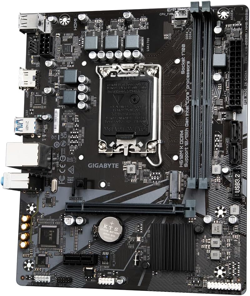 Scheda Madre Gigabyte LGA1700 DDR4 - Alder Lake USB 3.2 LAN H610M K DDR4