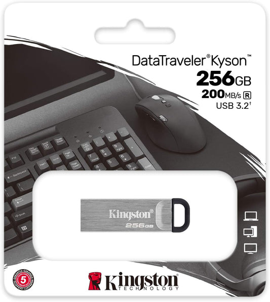 Kingston 256GB Pendrive USB 3.2 Gen 1 Memoria Portatile Alta Velocità - Nuova
