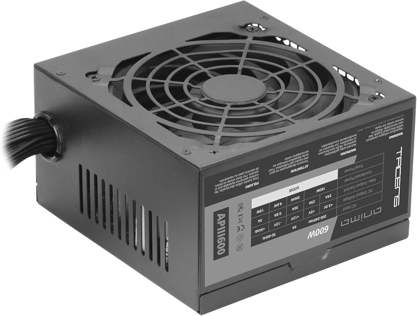 PSU Tacens 600W 85% Efficiency 80+ Bronze ATX Black