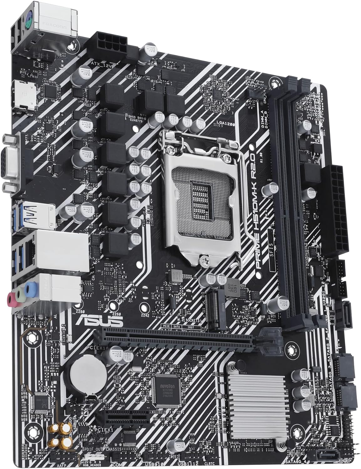 ASUS Prime H510M-K R2.0 Scheda Madre LGA1200 DDR4 PCIe 4.0 mATX - Nuova