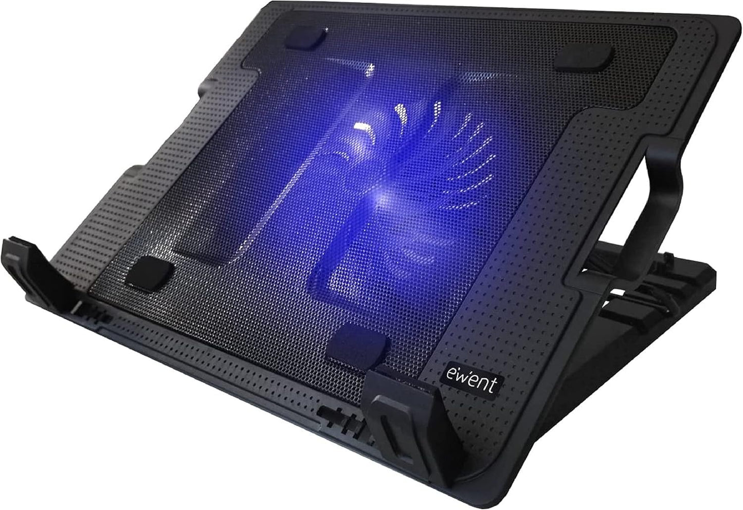 Supporto Alza Notebook Regolabile con 1 Ventola 120mm per Laptop fino a 17” Ewent Raffreddamento USB