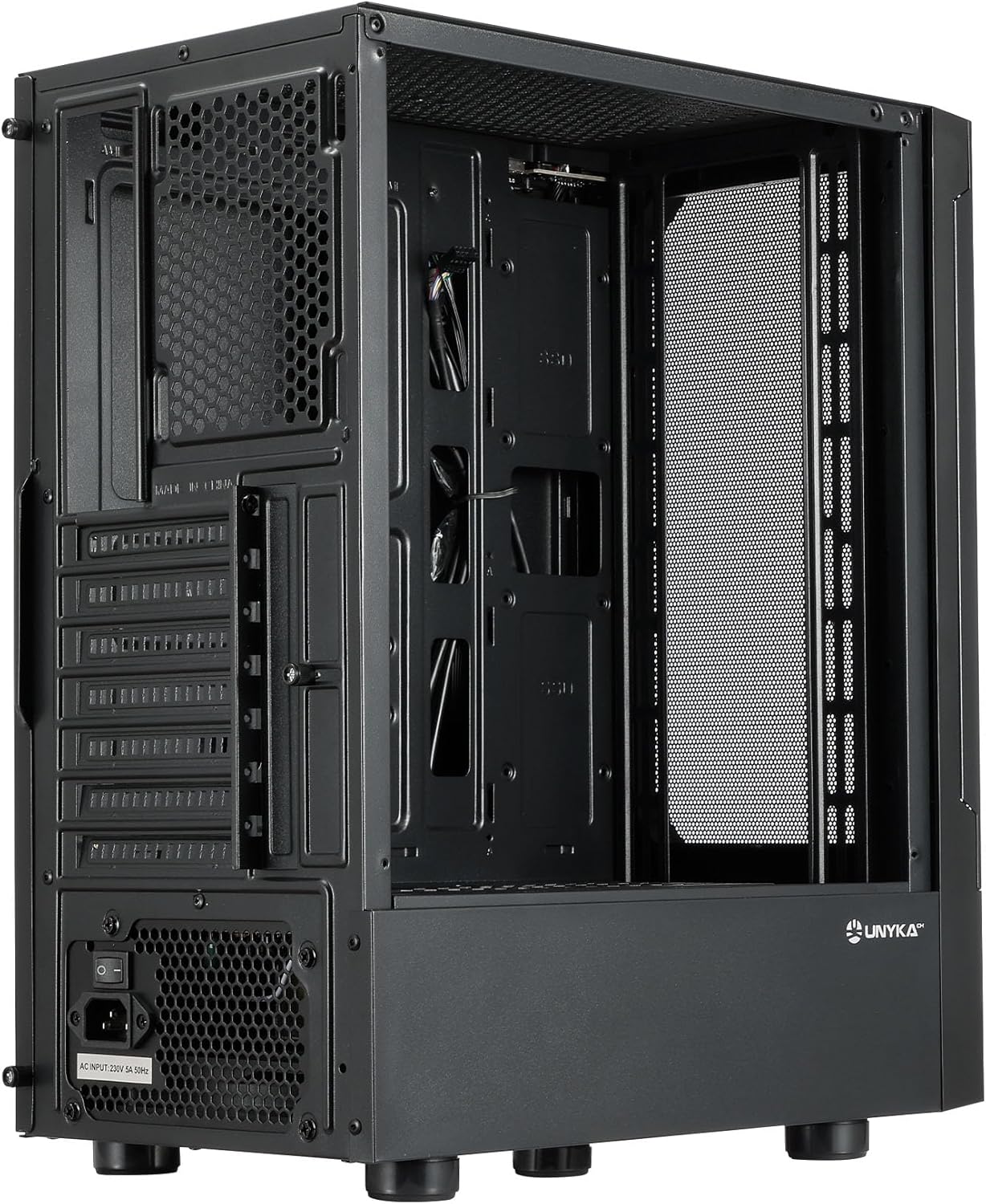 Unykach Aero C35 Case PC ATX con Alimentatore 500W Incluso USB 3.0 Audio