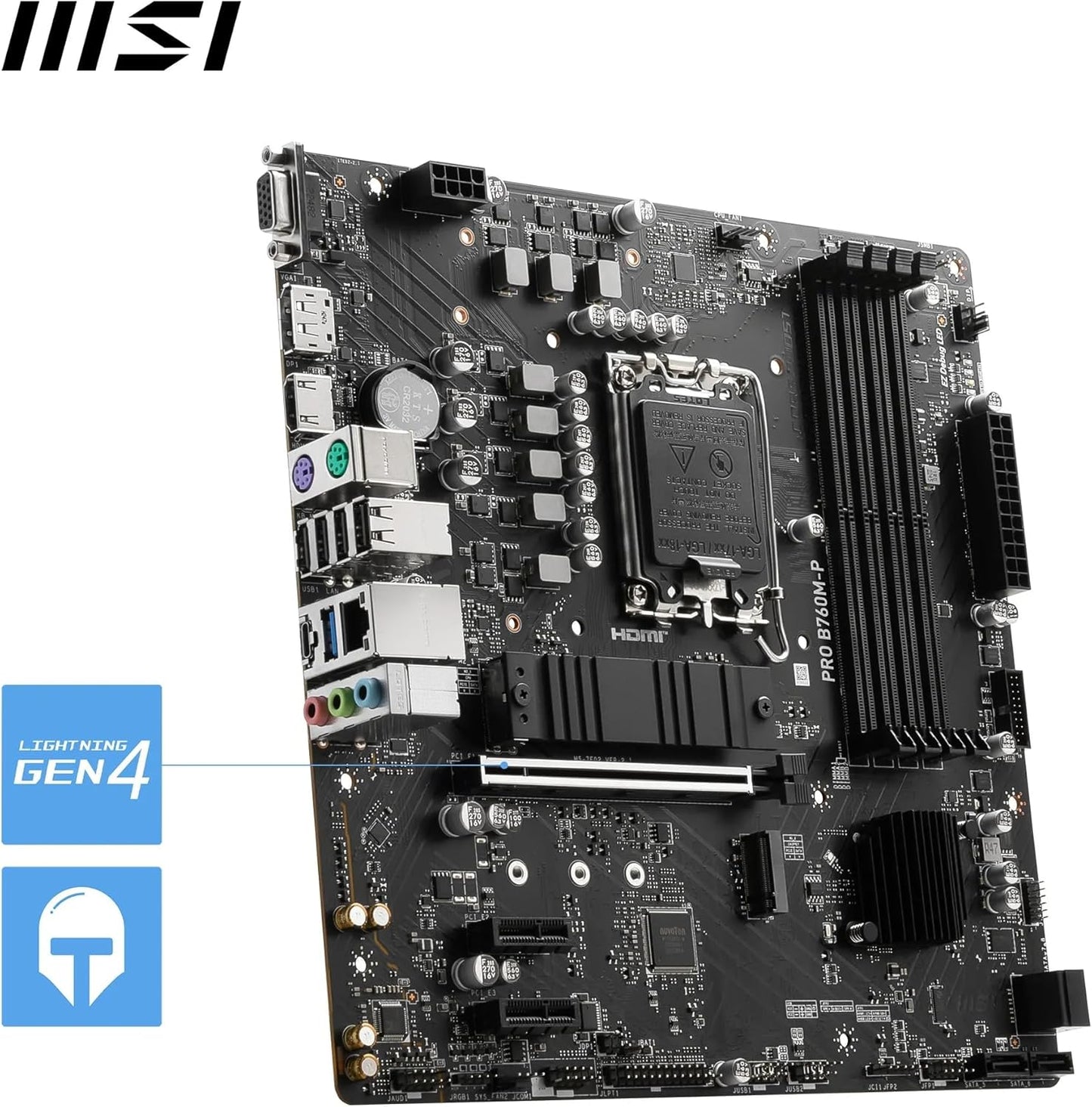 Scheda Madre MSI B760M-P LGA1700 DDR5 - Intel Micro-ATX USB 3.2