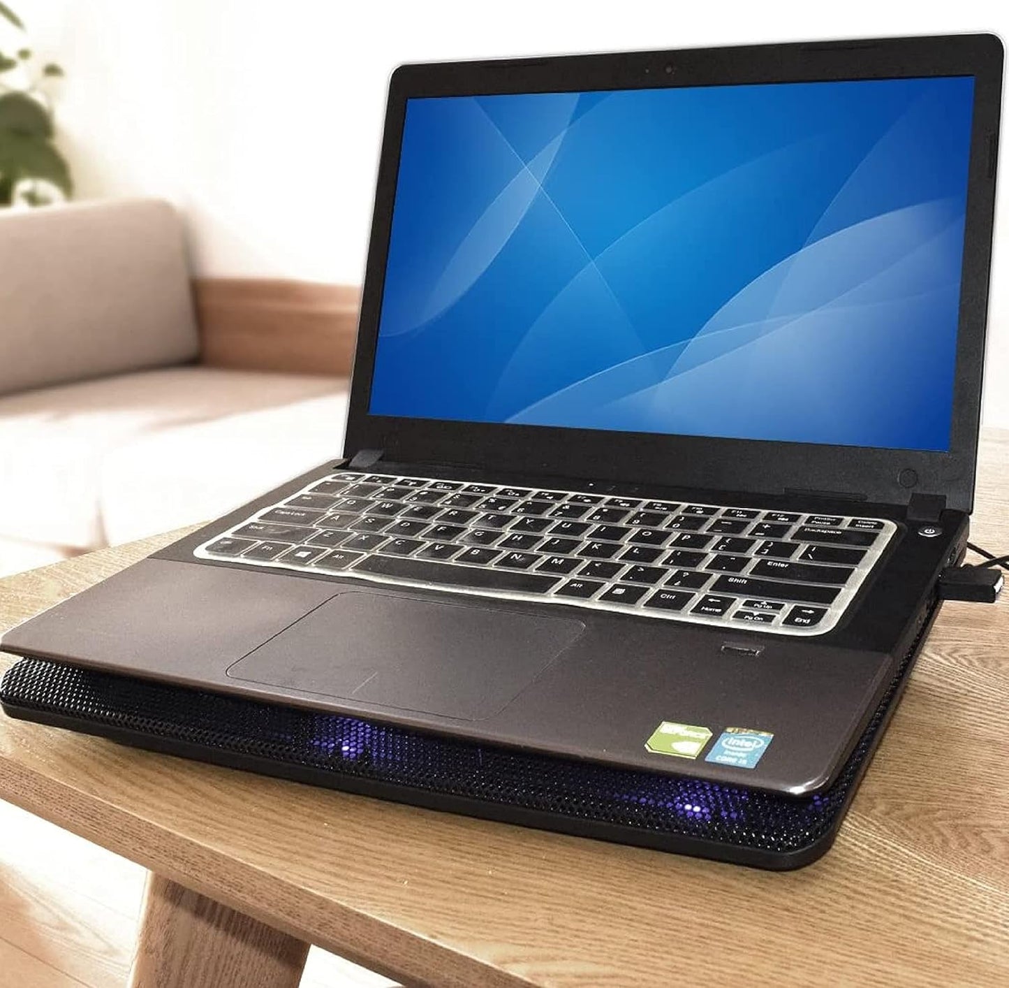 Supporto Alza Notebook con 2 Ventole 120mm per Laptop fino a 17” Ewent Raffreddamento USB