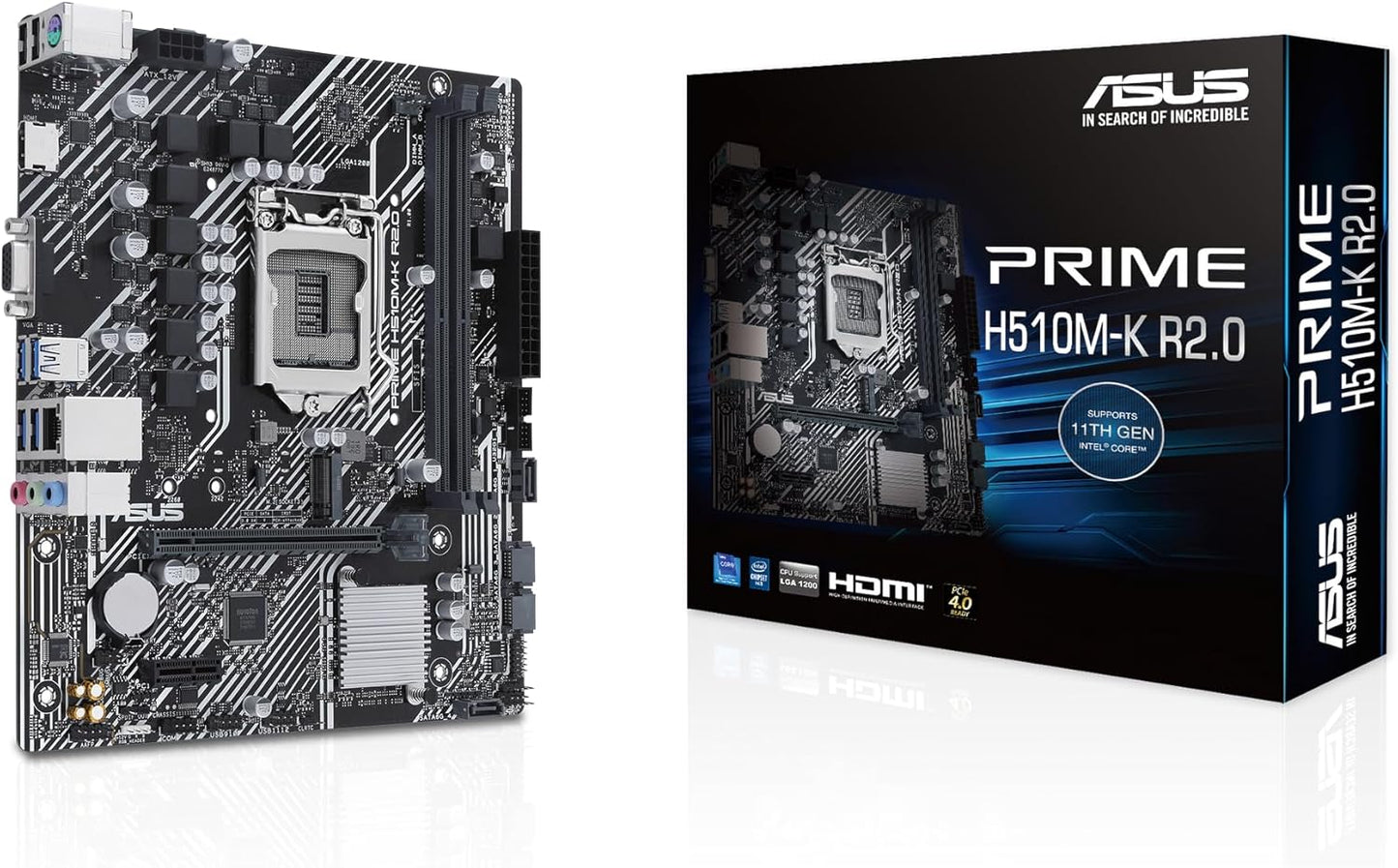 ASUS Prime H510M-K R2.0 Scheda Madre LGA1200 DDR4 PCIe 4.0 mATX - Nuova
