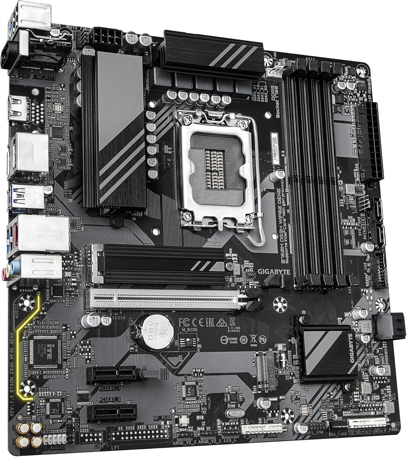 Scheda Madre Gigabyte B760M DS3H WIFI DDR5 LGA1700 | Trinacria Store