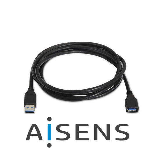 cavo usb 3.0 maschio- femmina 1m black aisens *572