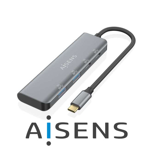 hub usb 3.2 type c gen1 5g 2 porte usb a+2 porte type c *572