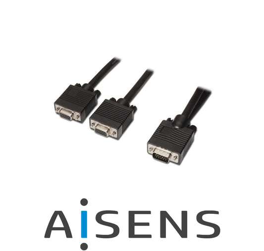 cavo splitter monitor  vga mdb15 m-m 2 x hdb15 45 cm aisens *572